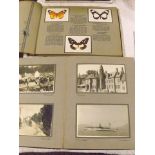 SPRINGBOK CIGARETTE CARD ALBUM OF 52  BUTTERFLIES, POSTCARD ALBUM EUROPEAN CITIES