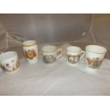 SELECTION OF CORONATION CUPS/MUGS