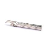 BULGARI APRIBOTTIGLIA DA VIAGGIO IN ARGENTO e metallo A BULGARI METAL AND SILVER BOTTLE OPENER for