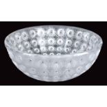 A Lalique crystal bowl "Nemours" crystal bowl, signed under the base France, 20th century 10,5x25