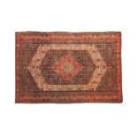 A Ferahan rug Senneh design colored with natural colors, wool foundation and wool pile, minor