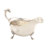 An English silver saltcellar Silversmith Edward Barnard & Sons, plain silver with in the center a