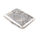 A silver dance card holder decorated with Liberty motifs, silversmith "Horton & Allday", territorial