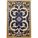 An Italian scagliola plaque Simulating marble marquetry 19th century 80x50 cm.