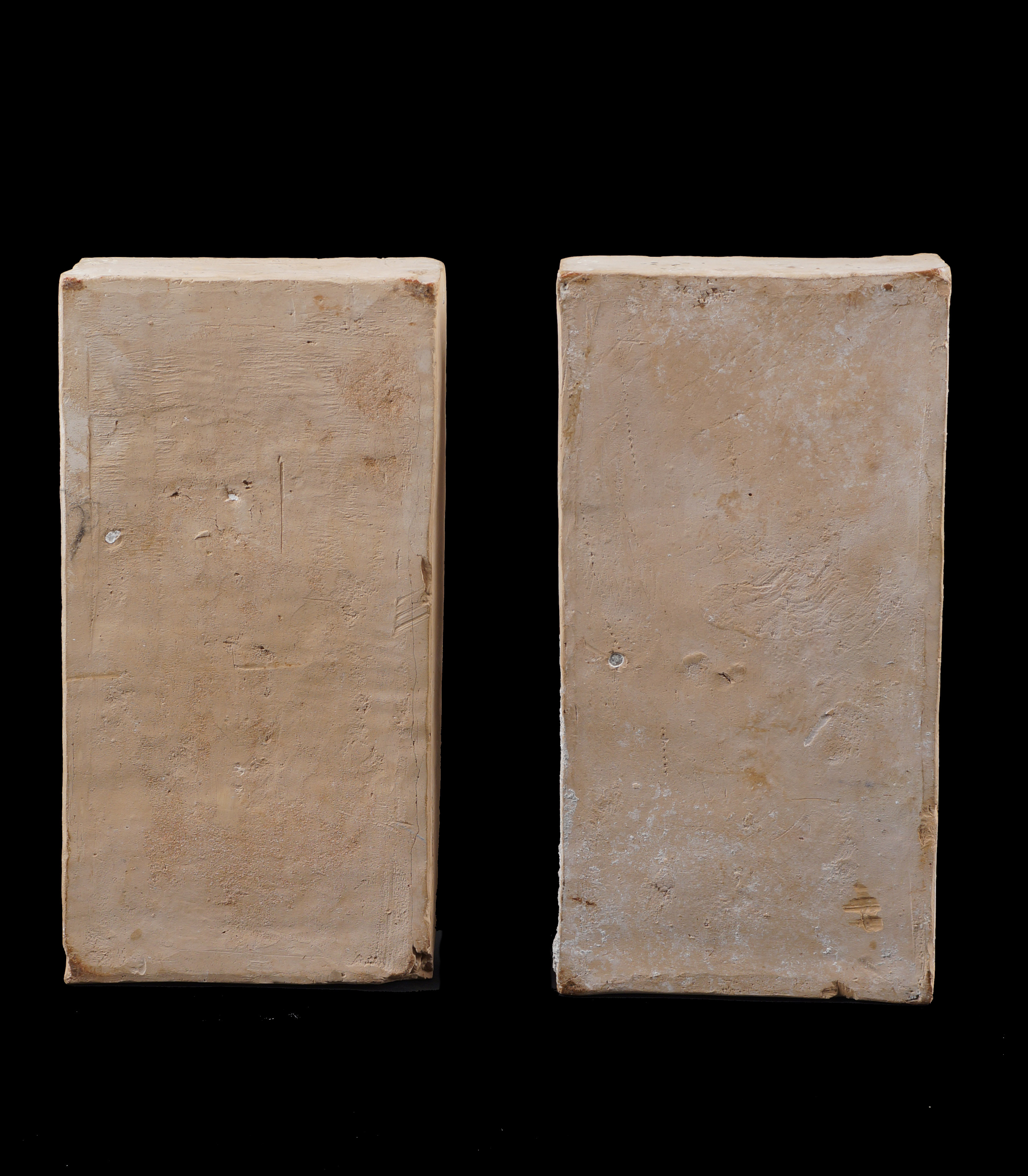 A pair of terracotta Porta Santa bricks Made in the occasion of the Jubileum of 1825 Pope Leo XII - Image 2 of 2