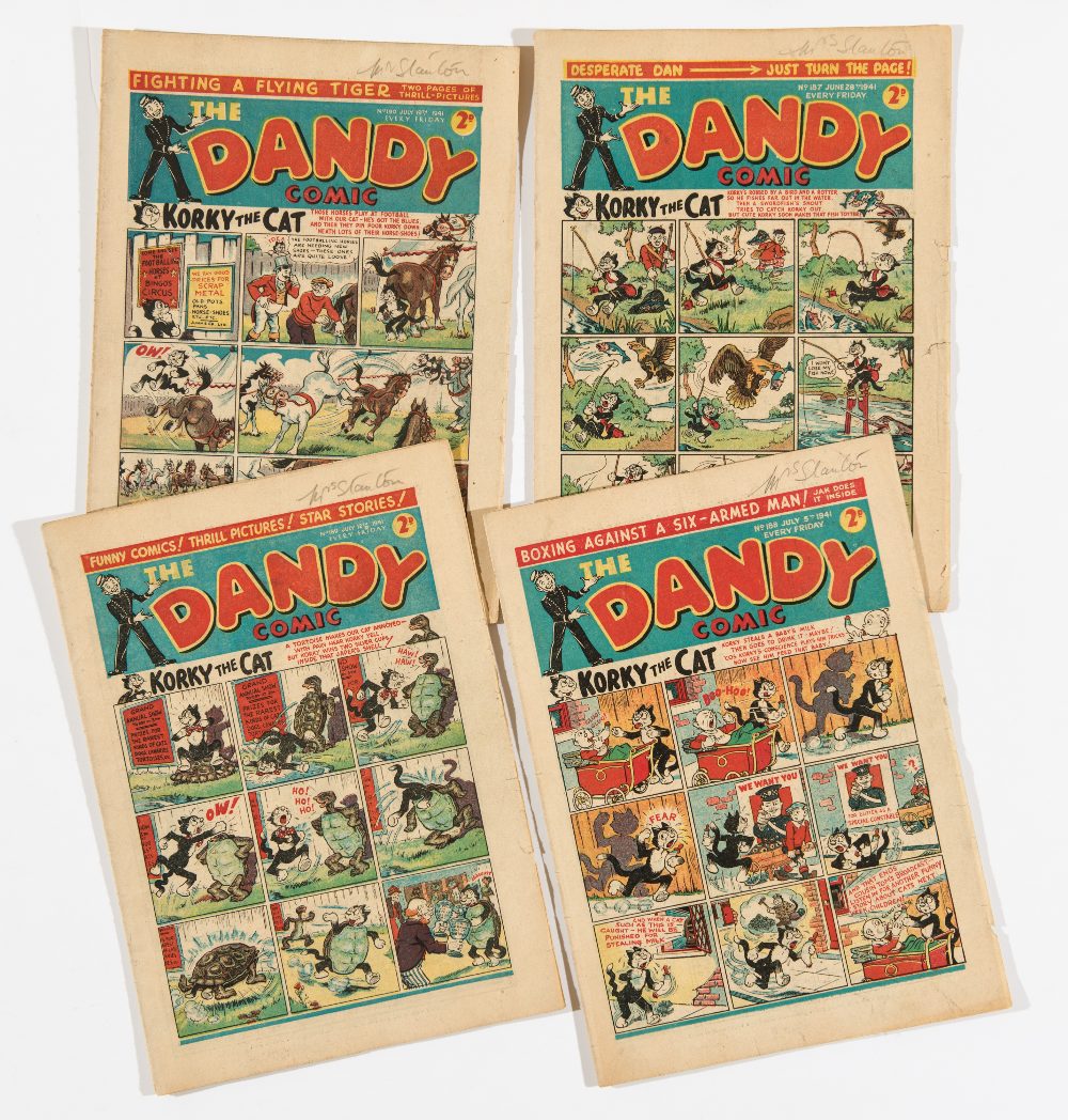 Dandy (1940) 187-190. Dan goes fishing and captures five U-Boats! [vg] (4)