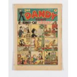 Dandy 135 (June 29 1940). Propaganda war issue with Addie and Hermy Nasty Nazis comic strip.