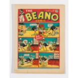 Beano No 10 (1938). Bright, fresh covers, cream pages. 1 ins tear to lower cover margin, two ½ ins