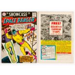 Showcase 15 (1958) 1st Space Ranger. Good cover gloss, light tan pages. Cents copy [vg+]