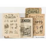 Comic Cuts (1890-1893) 1-99, 109-156. With Chums (1892-93) 1-50 in bound volume (No 8 cover has