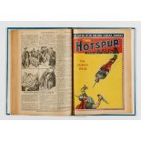 Hotspur (1946) 533-560. Complete year in bound volume, some issues fortnightly. Starring The Mask of