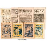 Boys' Realm (1920-22) 45-57 and 44 issues between 59-201 with 2 free gift picture plates of Famous