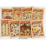 Wizard (1948+) 1158-1196. Complete year, plus Xmas (2 different) & New Year 1949.  Some issues