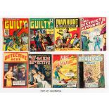 Crime 68pg reprint selection (1950s-60s). Justice Traps The Guilty 4, 13, 21, 33, 37, 38; Manhunt