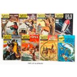 Classics Illustrated (1950s-60s). 1/- editions: 101, 103, 104, 108, 112, 115, 118, 120, 140. 1/3d