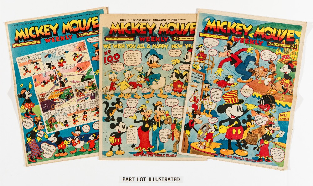 Mickey Mouse Weekly (1938) 100, 102-116, 120, 122, 123 x 2, 124-135, 138-140. First Snow White and