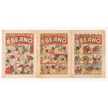 Beano (1942-43) 174, 175, 201. Propaganda war issues. 'Don't make paper aeroplanes with your old