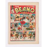 Beano No 23 (1938). Editor's Christmas wishes. Bright covers, cream/light tan pages. Two ½ ins tears