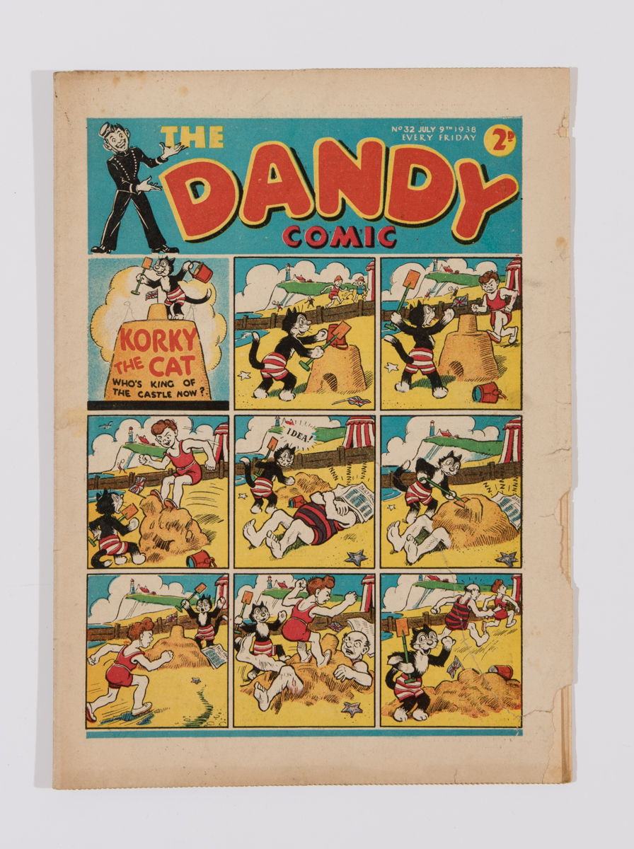Dandy No 32 (1938). Desperate Dan, Our Gang and Smarty Grandpa by Dudley Watkins. Bright cover