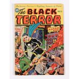 Black Terror 15 (1946). Schomburg cover. Bright cover, cream pages 2 x 1 ins stress tears by lower