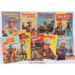 6d Cowboys (1950s). Gene Autry (WDL) 10-15, 19-21, 25, 28, 29 with Roy Rogers 33, 34, 48, 70 and