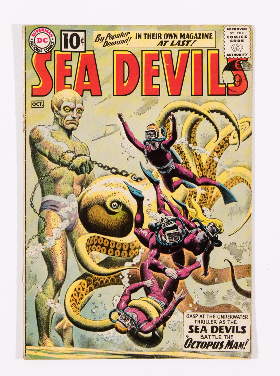 Sea Devils 1 (1961). Cover off lower staple [vg-]. No Reserve