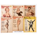 Picturegoer (1956-57) 5 issues with Marilyn Monroe cover, Elvis, and Bill Haley articles with