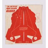 Hotspur Red Flash Glider free gift (Sept 1966) [vg]