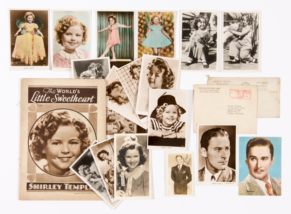 Shirley Temple 'Real Photograph' postcards (1930s-40s) 15 postcards, (1 with original LA envelope)