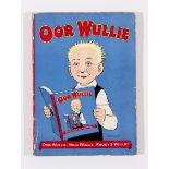 Oor Wullie Book (1955). Oor Infinity Wullies. Bright covers with 3 ins lower cover tear neatly