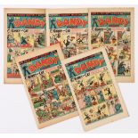 Dandy (1948-49) 377, 379, 380, 381, 401. First Slave Of The Magic Lamp by Fred Sturrock [vg/fn] (5)