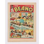 Beano No 26 (1939). Bright, fresh covers, cream pages, light vertical cover crease [vfn]
