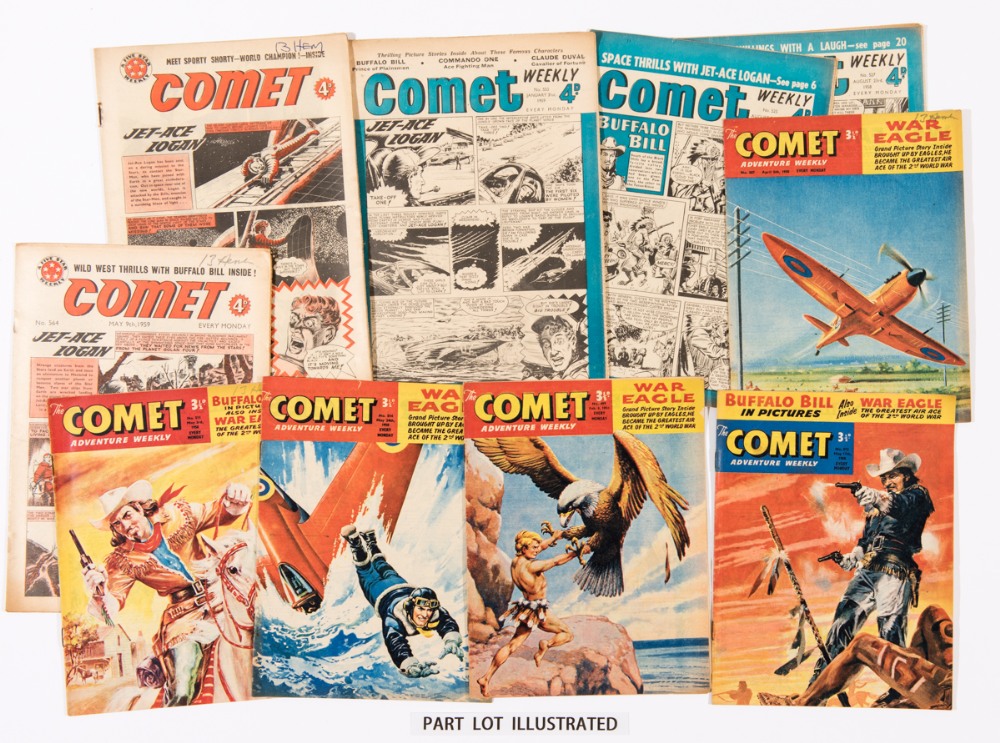 Comet (1958-59). 64 issues between 497-564 and 7 unnumbered. (47 later issues are larger format 2-