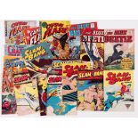 L Miller UK reprints (1950s). Blue Beetle 1-3 complete run, Captain Flash 1, 2, 4, Charlie Chan 1-3,