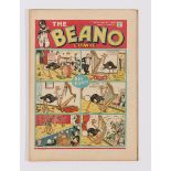 Beano No 28 (1939). Bright, fresh covers, cream pages, neatly repaired tear to pg 17 [fn+]