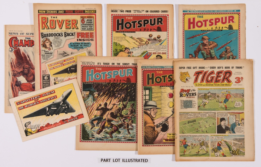 Hotspur (1959) 1156-1181 Jan-Jun complete half-year with Rover 1821 (1960) with free gift