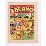 Beano No 16 (1938). Bright, fresh covers, cream pages. Only a few copies known to exist [vfn]
