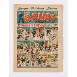 Dandy 159 (1940). Bumper Christmas Number. Hitler Snowman cover. Addie And Hermy Nasty Nazis comic