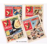 Eagle Vol. 6 (1955) 1-26, 28-52. With Vol. 9 (1958) 1-9. Dan Dare in The Man From Nowhere, The