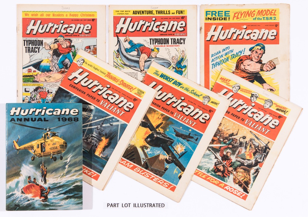 Hurricane (1964-65) No 1 - May 8 1965 last issue. Complete run with Hurricane Annual 1968.