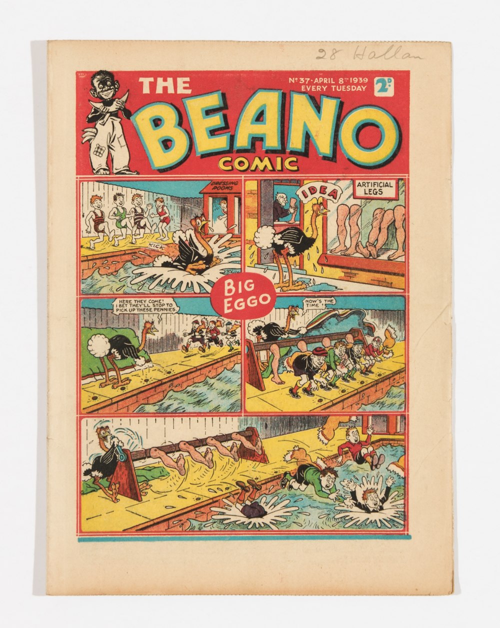 Beano No 37 (1939). Bright fresh covers, cream pages [vfn]