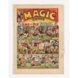 Magic Comic 77 (1941). Bright cover with one inch piece missing from RH margin [vg]