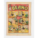 Beano No 7 (1938). Bright cover with two thumb-size margin pieces missing from RH edge. Pg 3 has 7