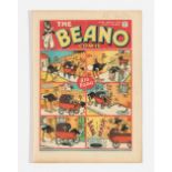 Beano No 33 (1939). Bright fresh covers, cream pages. Small blemish to top back corner [vfn-]