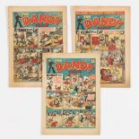 Dandy (1940-41) 133, 163, 184. Propaganda war issues with Addie and Hermy the Nasty Nazis [fn-/vg/