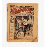 Champion Vol. 1. No. 1 (1922) 'Paid To Lose' story introducing Sexton Blake, Detective. Tan cover