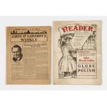 The Reader 1 (1906) Edward Lloyd. Book reviews, stories, humour, parliamentary and society life. H.