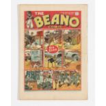 Beano No 39 (1939). Bright fresh cover with 1 ins margin tear, cream pages [fn]