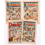 Dandy 334, 359, 385, 1727 Bumper Xmas numbers (1946-48 and 1974) [vg/vg+/vg/gd] (4)