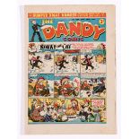 Dandy 256 Bumper Xmas Number (1943). Propaganda war issue. Desperate Dan says: 'When with hats and